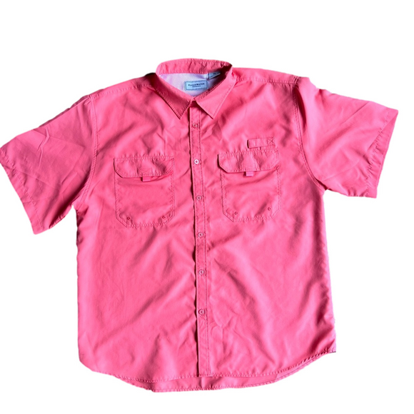 Clearwater Outfitters Men's Vented Button Up Short Sleeve Shirt Size XXL #243391 - Picture 1 of 7
